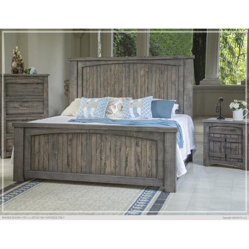 Faran Solid Wood Standard Bed, Queen