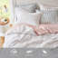 Ensembles de literie douillets en fausse fourrure simple TG gris moderne