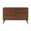 Commode double 6 tiroirs Breux pour chambre à coucher, commode large Mid-Century-1244507513