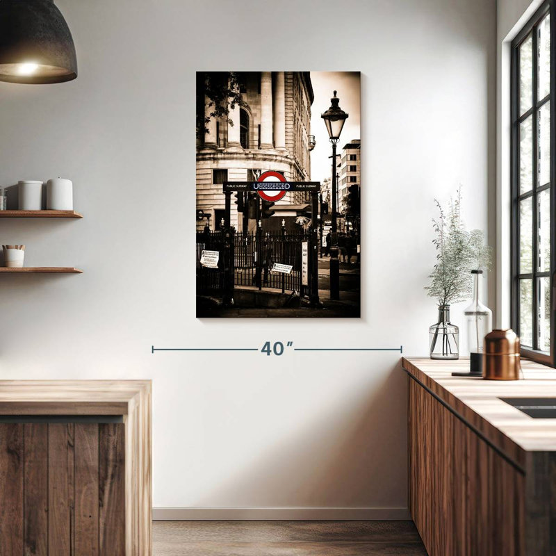 Enseigne de métro Sireci London, H 39 po x l 26 po