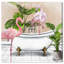 «Bathaign Flamingo DUO», impression sur toile tendue-77393342