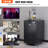 VEVOR 5.3 Cubic Feet Black Dual Tap Freestanding Kegerator with Adjustable Temperature