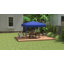 Abri de jardin escamotable en acier l 10 pi x P 10 pi Jenifer-1692150054