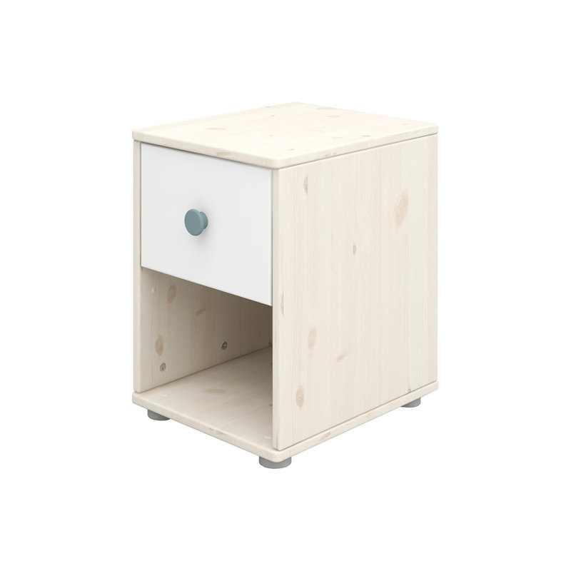 3 - Drawer Dresser, Beige/White/Blue