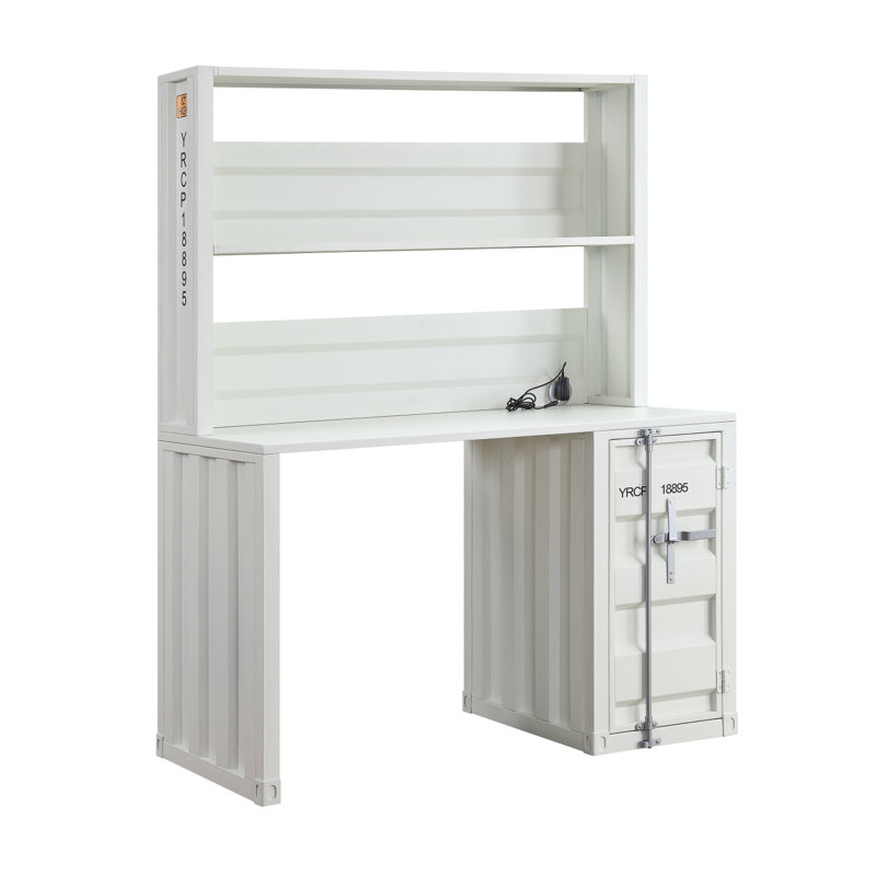 Bureau d'écriture avec huche Cargo, Blanc
