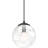 Jarron 1-Light Indoor Mini Hanging Pendant with Clear Glass Round Sphere Globe Orb Shade-123149331