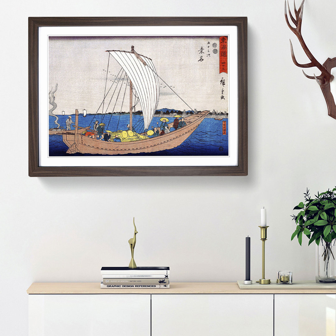 Kuwana by Utagawa Hiroshige - Picture Frame Art Print