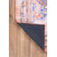 Tapis bleu orange à motif rétro tissé-159516013