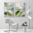 Green Calm Relax Abstract Floral Botanical - Framed Canvas Master Bedroom Wall Art 2 Pieces Print-98109406-98109403