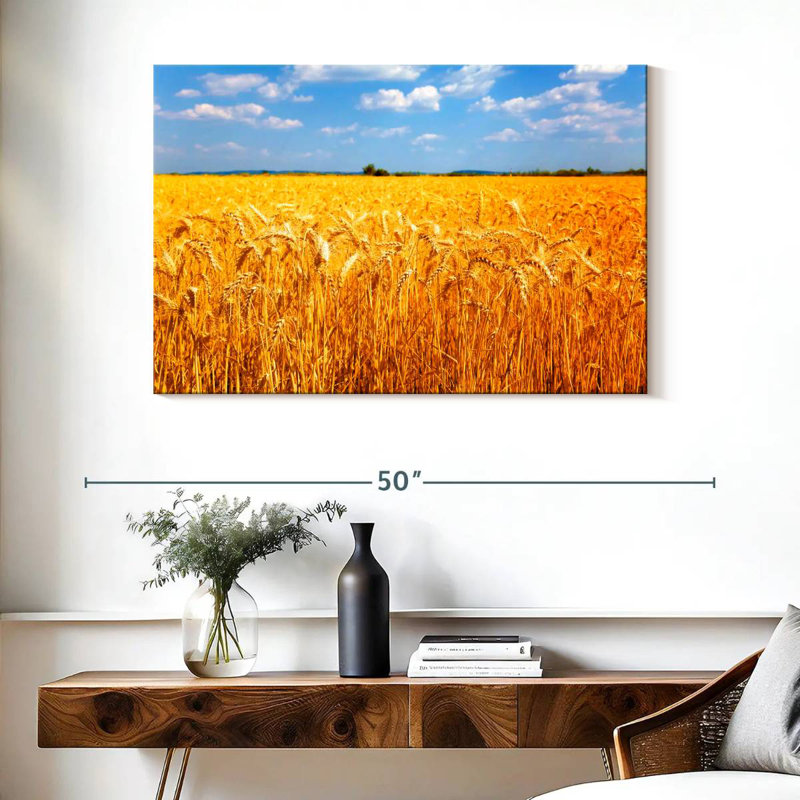 Harnek Wheat Field Ready For Harvest, 26" H x 39" W