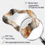 «Slab Structures Orange Grey Agate» - Art abstrait en métal - Miroir mural moderne asymétrique-107246398