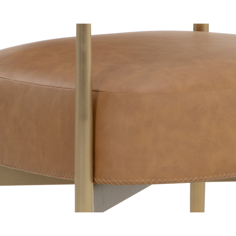 Fedoro Upholstered Arm Chair, Brown