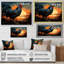 «Sunset Roosters Farmyard II», art mural coq-388362523-388362721
