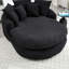 Fauteuil à billes surdimensionné avec 3 grands coussins, 2 petits enveloppements, tissu chenille, convient à de multiples décors de conception ergonomique moelleuse, idéal pour les dortoirs et les salles de jeux-130530827