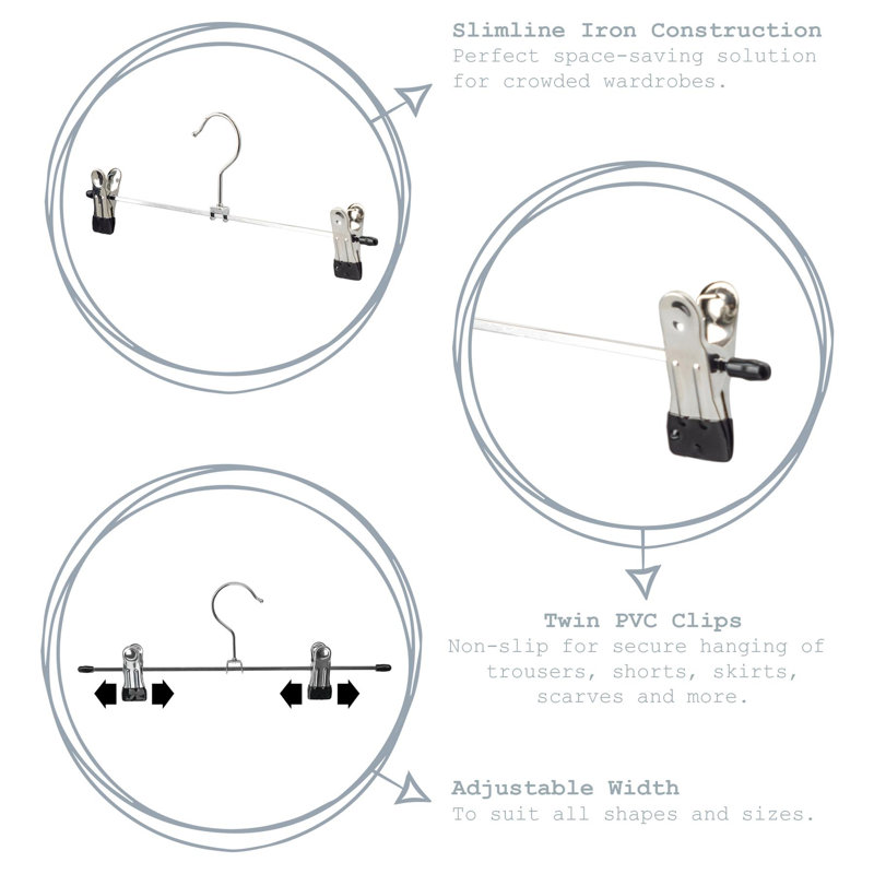 Metal Hangers With Clips