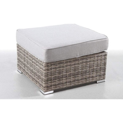 Jardin entièrement assemblé avec coussin - gris, structure rouille, coussins antitaches, 28 po x 28 po x 18 po, rembourré de mousse d'extérieur 20 lb, facile à laver