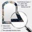 Blanc et bleu zinnias Bounty - miroir unique asymétrique Zinnias, grand miroir mural arqué blanc, impression d'art en métal-1755343328