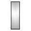 Miroir pleine longueur 23 po x 72 po avec cadre perlé en métal, miroir rectangulaire surdimensionné pour le salon, noir