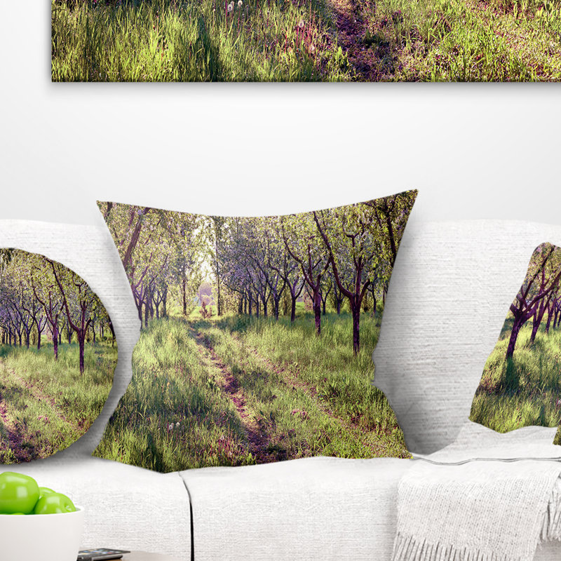 Coussin Blossom Apples Garden, 16 po x 1 po, Carré