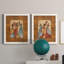 Rythme - ensemble de 2 reproductions d'art sur toile encadrées-175661665-175661664