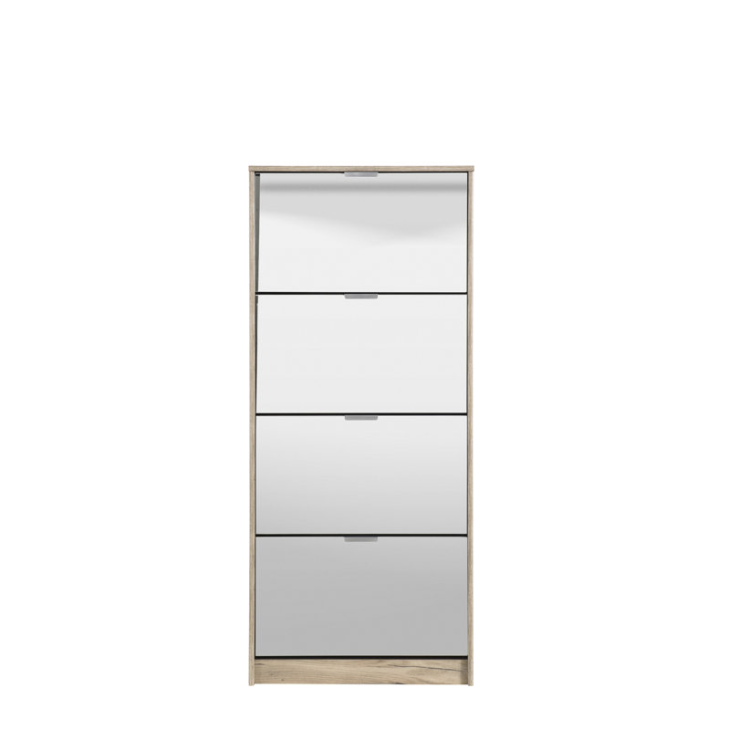 24 Pair Shoe Rack, Grey Oak