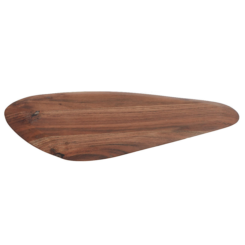 Planche de service triangulaire en bois d'acacia