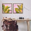 Ensemble de 2 toiles flottantes roses et palmiers, design par Grace Popp-407905751-407905769