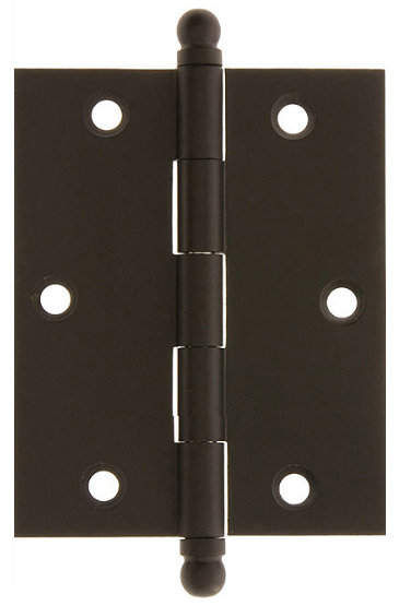 Solid Brass Mortise Hinge, 4.25'' H x 2.5" W x 2" D, Oil-Rubbed Bronze