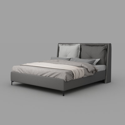 Anchie Upholstered Twill Bed