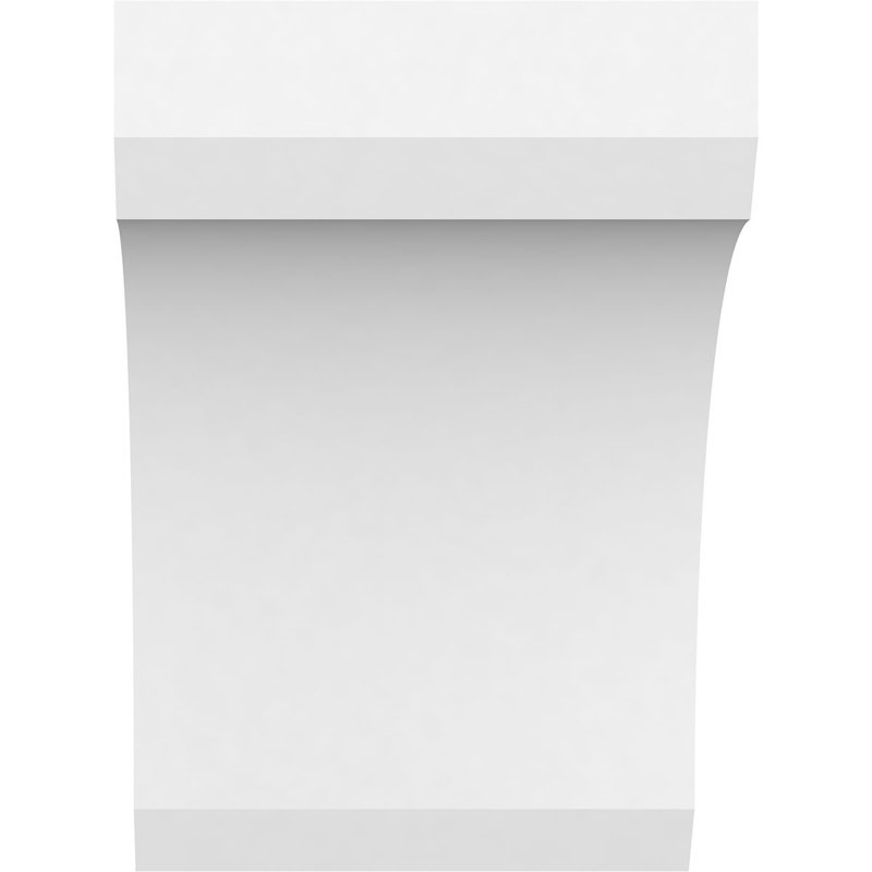 Attelle de genou standard en PVC de qualité architecturale, H 8 po x l 5 po x P 8 po