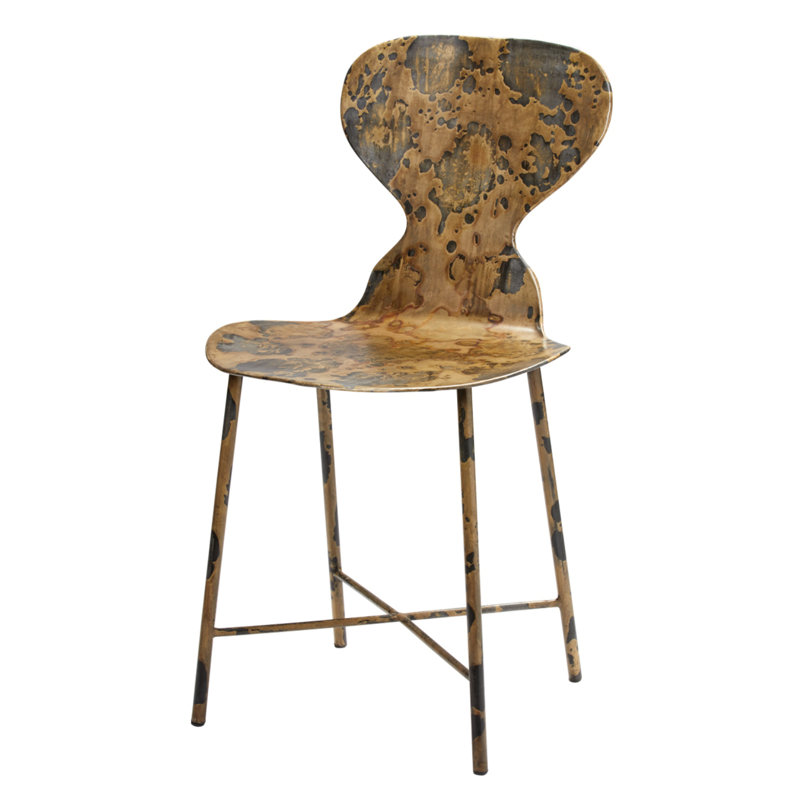 McCallan Acid Washed Metal Dining Chair