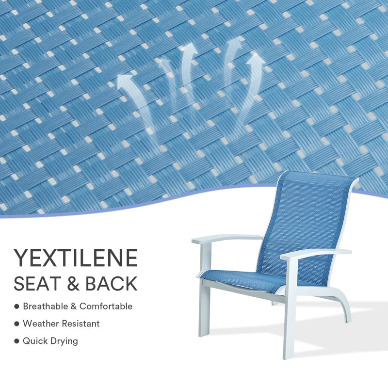 Chaise Adirondack pour l'extérieur, Bleu