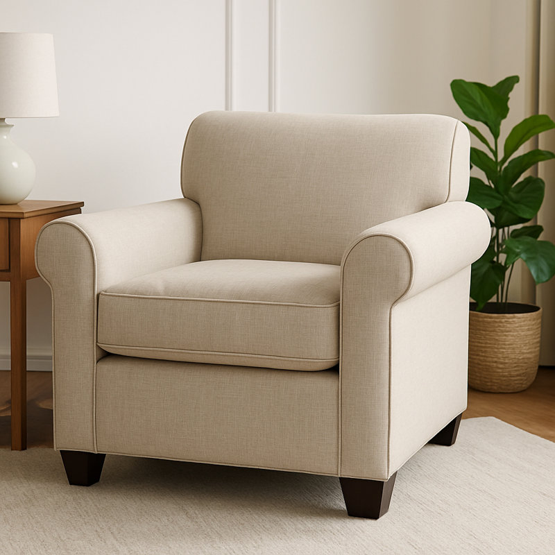 Finn Armchair, Antic Lagoon, Empire Mahogany