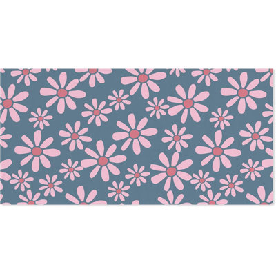 Serviette de plage à la mode à motif floral 30 * 63 pouces, serviettes de bain de piscine à motif de marguerite pour femmes, filles, salle de bain, piscine, camping, serviettes de plage surdimensionnées