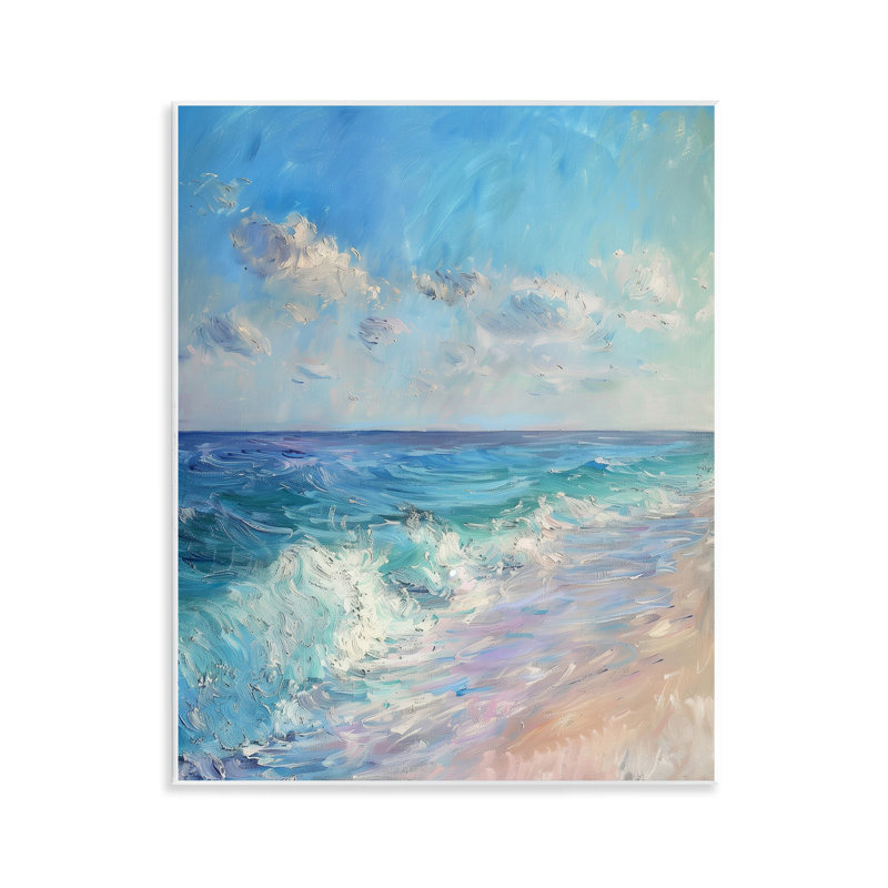 "Soft Ocean Beach", art mural par LSR Design Studio
