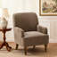 Upholstered With Footstool Armchair-885049403