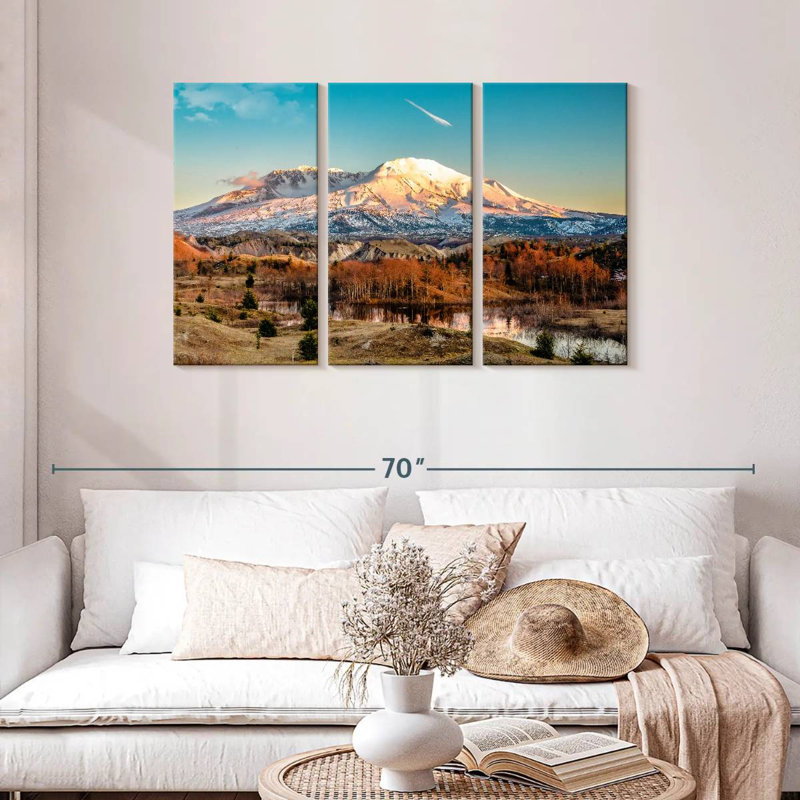 Alvord Mount St Helens Golden Glow, H 28 po x l 45 po