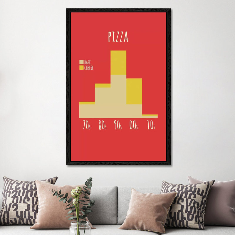 Pizza by Stephen Wildish - Floater Frame Gallery-Wrapped Canvas Giclée on Canvas, 152.5 cm H x 101.5 cm W