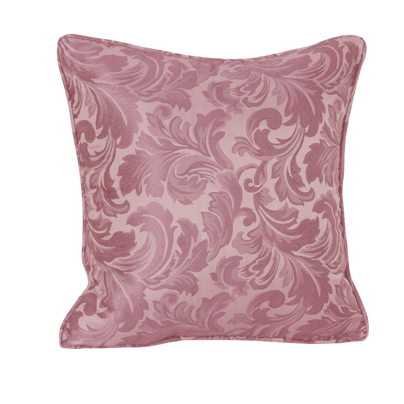 Algonac Damask Square Cushion, Pink
