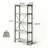 Fir Wood 4-Shelf Accent Bookcase
