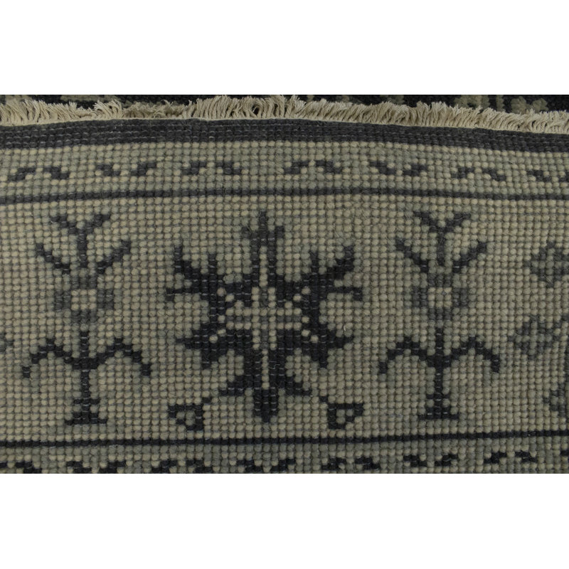 Tapis oriental gris anthracite Mute