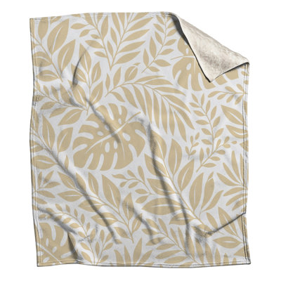 Tropical Leaf Pattern Blankets