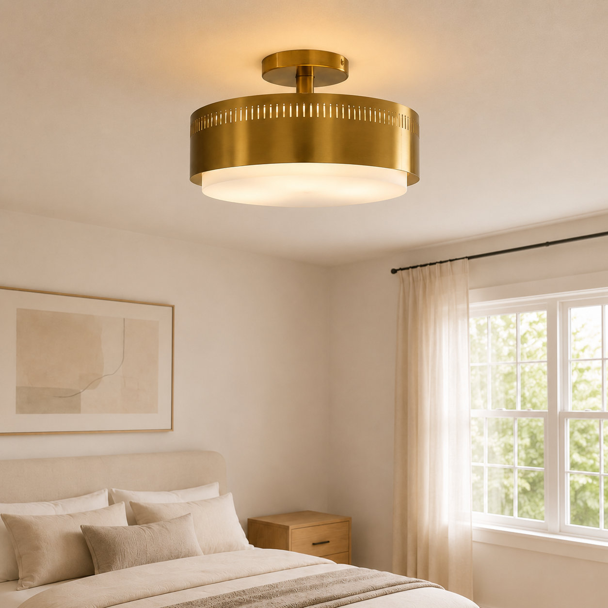 3 Light Semi Flush Mount