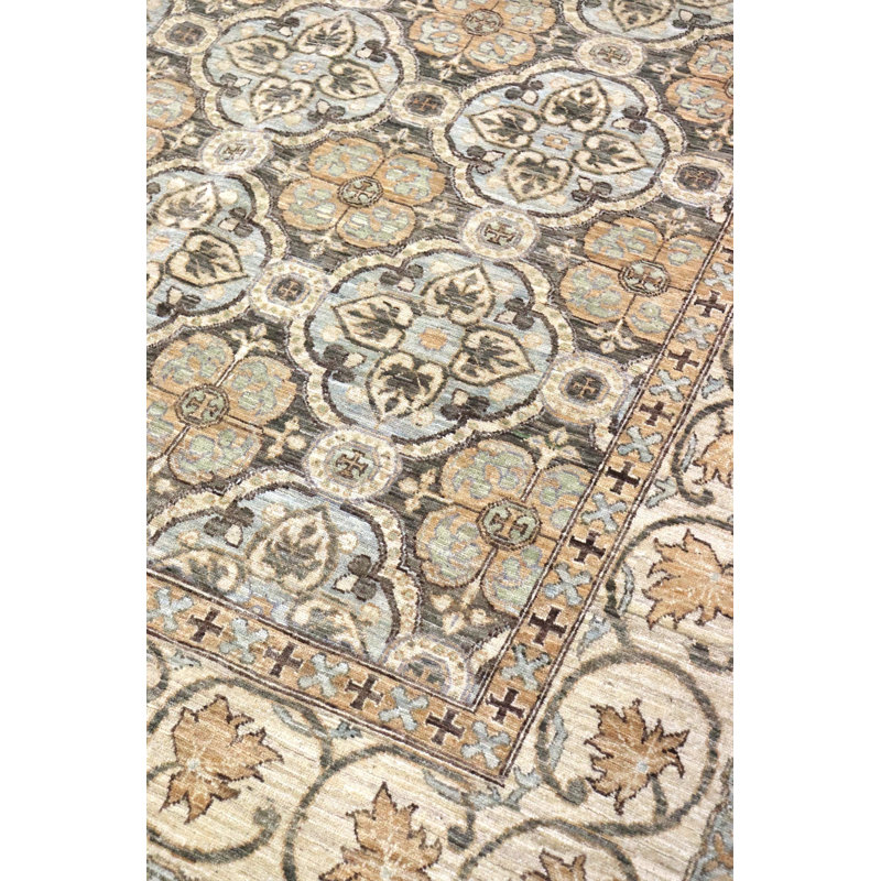 Chateau Oriental Area Rug in Brown, Rectangle 6'6" x 8'2"