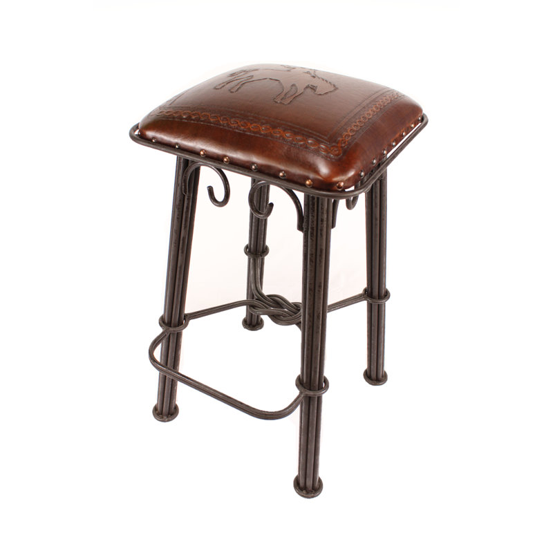 Keshara Iron Bar Stool (Bronco Pattern)