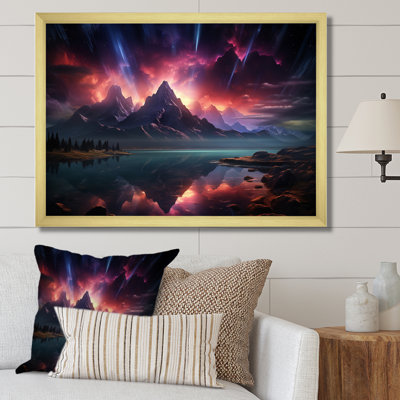 Northern Lights Luminescent Symphony II - Landscapes Canvas Prints