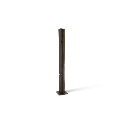 Sculpture abstraite en bois noir