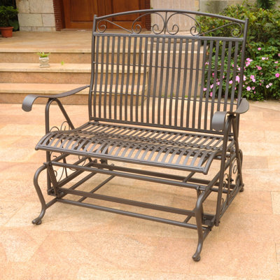 Nocona Patio Glider Bench by Fleur De Lis Living