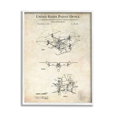 " Helicopter Aircraft Engine Blueprint Diagram Patent Text " by Karl Hronek