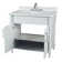 36” Single Vanity Set With White Carrara Marble Top and Mirror